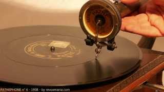 Gramophone PATHEPHONE n° 6  19081909 [upl. by Noeled]