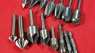 Carbide Rotary Files Burrs amp Chamfering Bits Comparison amp Introduction [upl. by Millard]