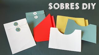 📚 Cómo Hacer BOLSILLOS o SOBRES para CUADERNOS 💛  Regalo 📦 3 PLANTILLAS [upl. by Bartram]