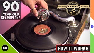 How music was heard in the 30s  This is How a Centuryold Gramophone works  Inside Columbia 9000 [upl. by Ettenay]