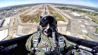 F15 Eagle Takeoff amp Maneuvers • Cockpit View [upl. by Nahshu]