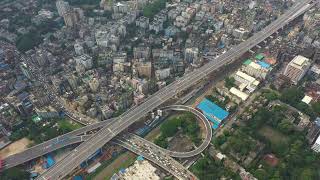 Elevated Expressway Dhaka  Aerial View 4K  এলিভেটেড এক্সপ্রেসওয়ে [upl. by Ellingston]