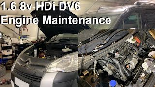 16 8v HDi DV6 in Citroen Berlingo Service [upl. by Enihpesoj]