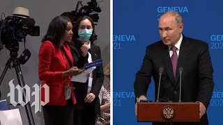 Reporter asks Putin why his political opponents are ‘dead in prison or poisoned’ [upl. by Gladis]