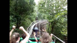 Silver Dollar City  Thunderation  Forward POV [upl. by Conchita]