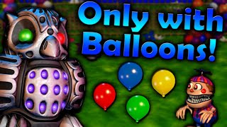 Can you beat FNAF World with ONLY Balloons [upl. by Zurheide1]