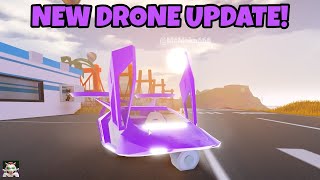 New Drone update  Jailbreak Roblox [upl. by Izmar]