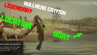 Legendary BULLHEAD CATFISH amp BOAT LOCATION Red Dead Redemption 2 [upl. by Arac]