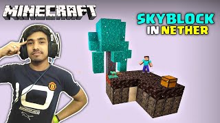 MINECRAFT SKYBLOCK BUT ITS IN THE NETHER [upl. by Ardnak744]