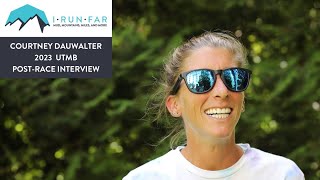 Courtney Dauwalter 2023 UTMB Champion Interview [upl. by Jelle]