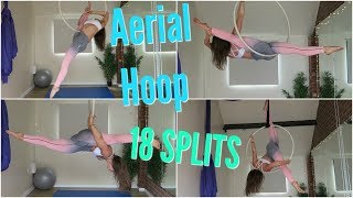 18 Aerial Hoop SPLIT moves  UNIQUE AERIALISTS [upl. by Hamirak696]