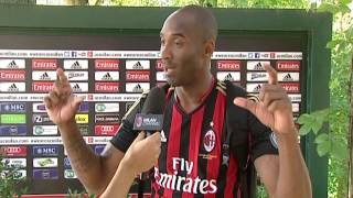 AC Milan  Kobe Bryant a Milanello with subtitles [upl. by Etnaed]