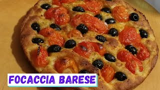 Focaccia BARESE  Versione senza patata [upl. by Aisat387]