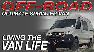 How To Build a LIFTED OffRoad Sprinter Van  Living The Van Life [upl. by Lehpar274]