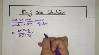 Adult Drug Dose Calculation  Made Easy  Part 1 [upl. by Nevin]