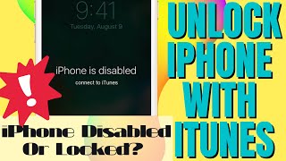 How to Unlock iPhone with iTunes  Use iTunes to Unlock Any Disabled or Locked iPhone in 4 Minutes [upl. by Hafeenah785]