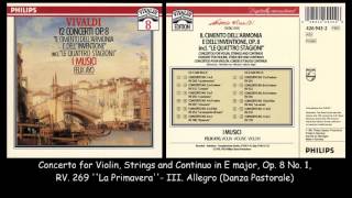 Vivaldi  12 Concertos Op 8  I Musici  Felix Ayo  1959  1961 [upl. by Marti]