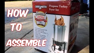 Grill Smith Turkey Fryer Set ASSEMBLY [upl. by Nerty]