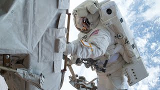 Spacewalk by NASA Astronauts to Install Space Station Science Platform [upl. by Laynad]