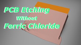 DIYPCB etching without Ferric Chloride [upl. by Ecinerev]