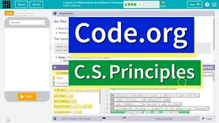 Codeorg Lesson 34 Parameters and Return Practice  Tutorial with Answers  Unit 7 CSP 2022 [upl. by Ethan256]