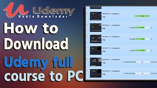 How to Download Udemy full course to PC  Download Udemy video Course in One Click [upl. by Artemus621]