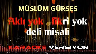 Aklı Yok Fikri Yok  KARAOKE [upl. by Norling956]