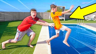 Convincing Little Brother his school reopenedPRANK [upl. by Loyce954]