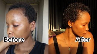 Jerry Curl on 4c Natural Hair  Define Curly Perm [upl. by Acinomal586]