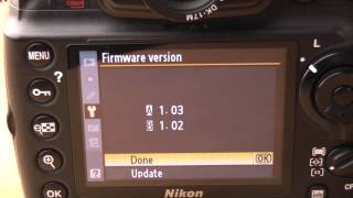 Nikon D700 firmware update 104 walkthrough [upl. by Murtagh]