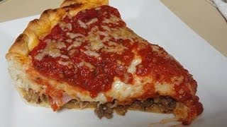 ChicagoStyle Stuffed Pizza [upl. by Nattirb812]