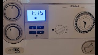 How to fix Vaillant boiler F75 Fault [upl. by Nosirrag]