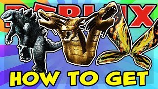 PROMO CODE HOW TO GET GHIDORAH HEAD GODZILLA COMPANION AND MOTHRA WINGS IN ROBLOX FOR FREE [upl. by Majka]