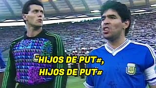 El día que Maradona insultó a los Italianos que silbaban el Himno Argentino [upl. by Rambow]