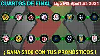 PRONÓSTICOS CUARTOS DE FINAL Liga MX APERTURA 2024 [upl. by Tannenwald]