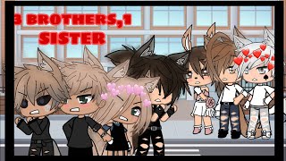 •3 brothers 1 sister•FULL MOVIE•Gacha Life• [upl. by Lucio]