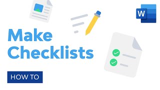 How to Make Checklists in Microsoft Word [upl. by Trammel]