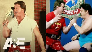 WWE Biography quotRowdyquot Roddy Piper  Best of Pipers Pit  AampE [upl. by Ztnaj]