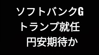 ソフトバンクグループ、トランプ就任、円安期待感、株価、孫正義 [upl. by Nosimaj861]