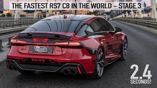 WORLDS FASTEST AUDI RS7 C8  24 SEC TO 100KMH STAGE 3  INSANE SOUNDS amp SPEEDS 1050HP1200NM [upl. by Cordle]