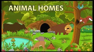 Animal Homes Vocabulary for Kids [upl. by Jovita]