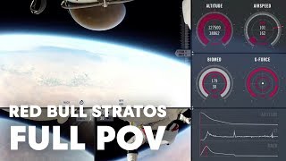 Red Bull Stratos FULL POV  Felix Baumgartners Stratosphere Jump [upl. by Ruthanne]