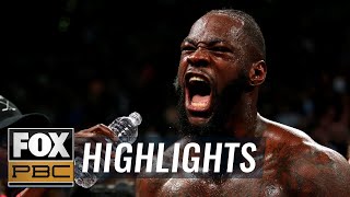 Wilder vs Ortiz II  HIGHLIGHTS  PBC ON FOX [upl. by Gaidano]