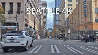 Driving Downtown  Seattle 4K  USA [upl. by Fassold21]