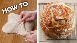 How To Make Sourdough For Beginners • Tasty [upl. by Elem]