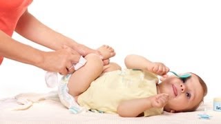 How to Clean Baby during Diaper Change  Infant Care [upl. by Asilem324]