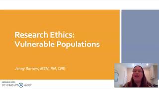 Research Ethics Vulnerable Populations [upl. by Eliathas]