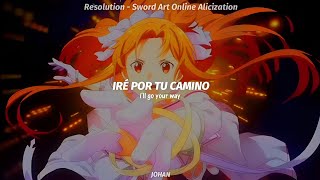 Sword Art Online Alicization War of Underworld Opening 1 Full  Resolution  戸松遥  AMV sub español [upl. by Mechling]