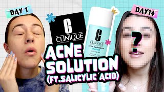 Honest Review 14 days WITH CLINIQUE Acne Solutions Clinical Clearing Gel [upl. by Wons827]