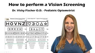 How to do a Vision Screening Training Tutorial with Sloan Fischer Eye Chart [upl. by Mureil]